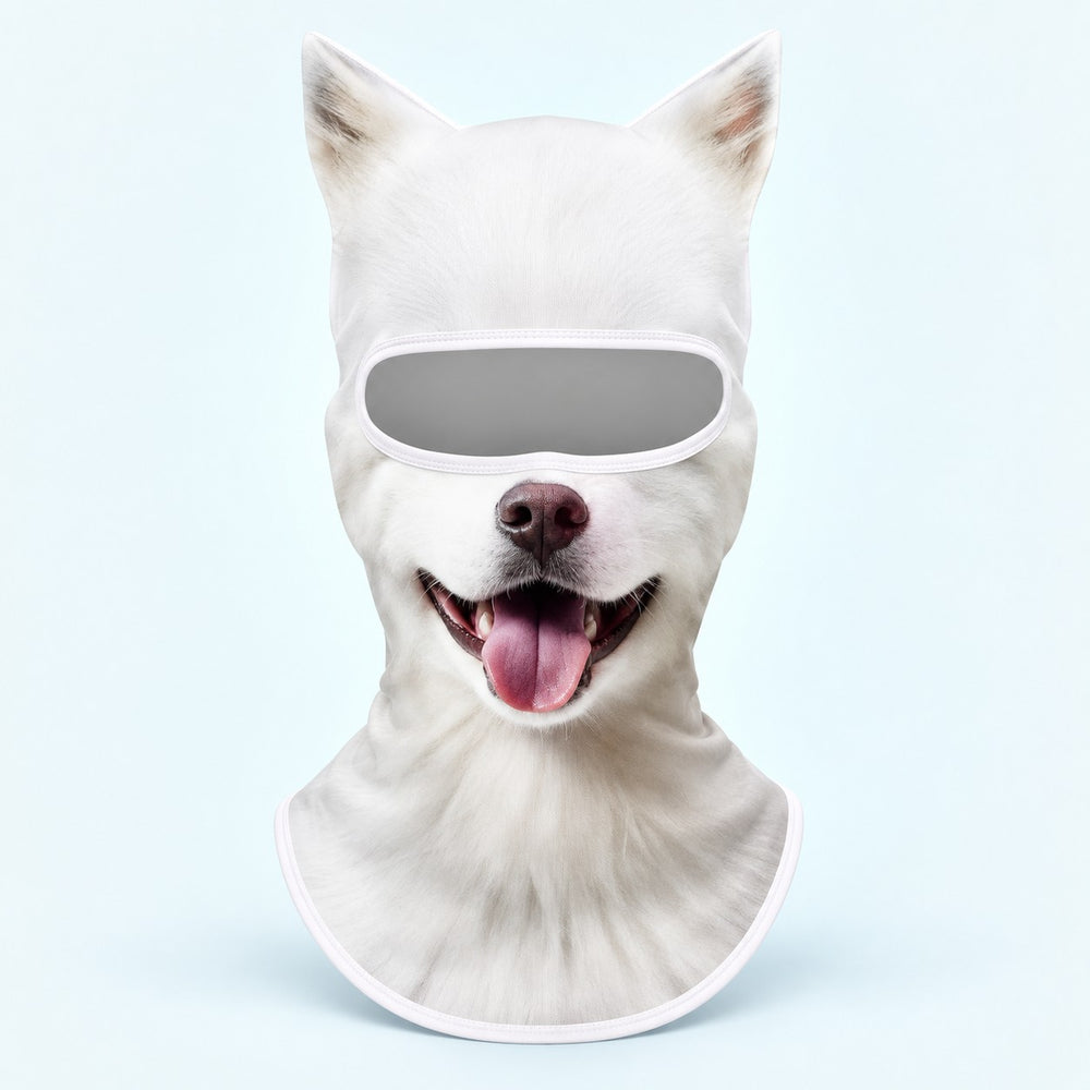 Samoyed printed balaclava