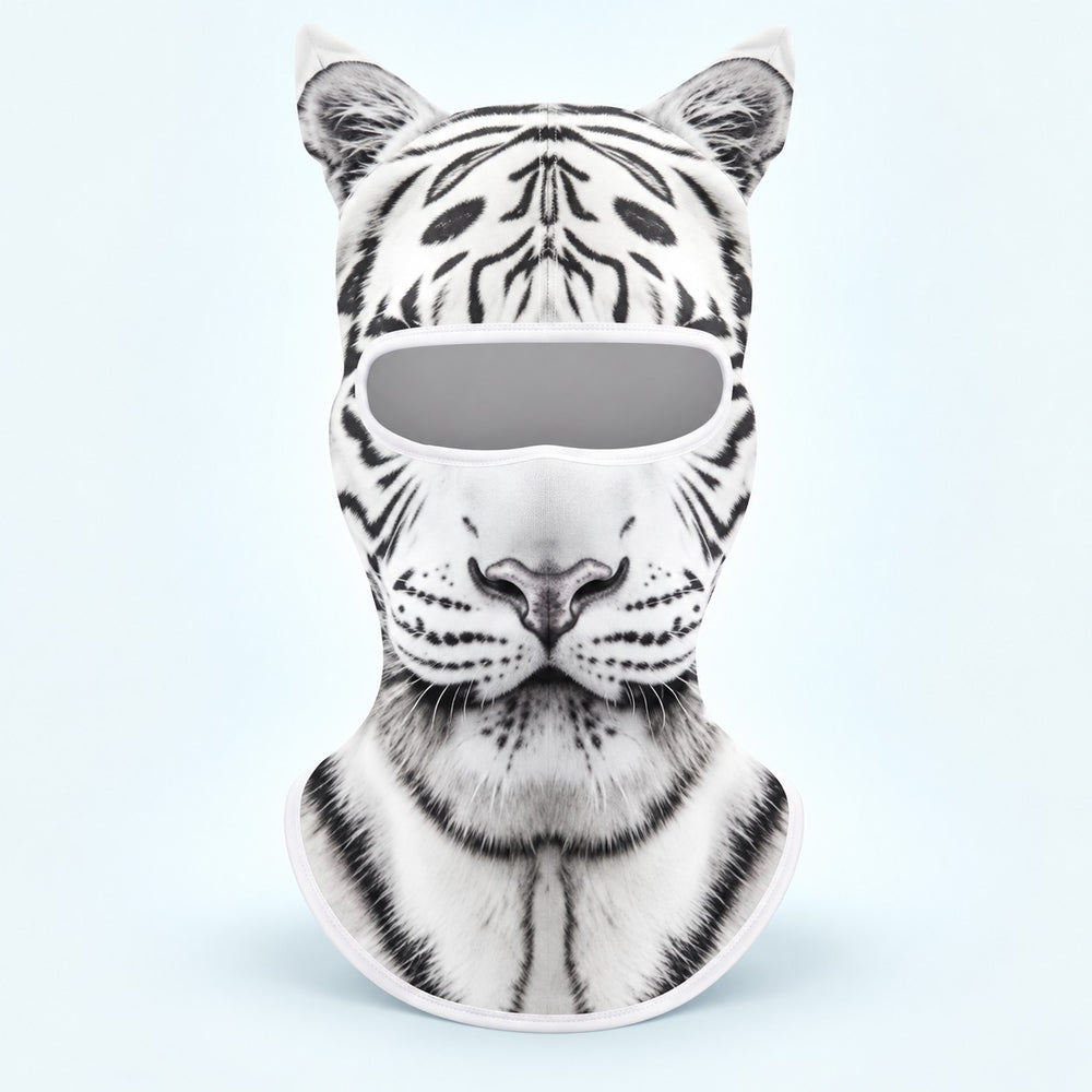 White Tiger printed balaclava